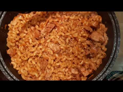 Видео: Макароны с мясом по КУПЕЧЕСКИ