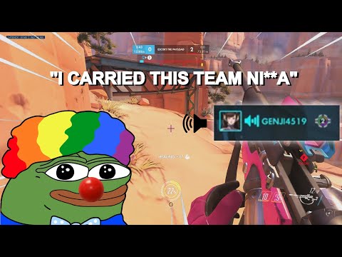 Видео: ГРОМКИЙ спор с ТУПЫМ игроком-танком (токсичность в Overwatch)