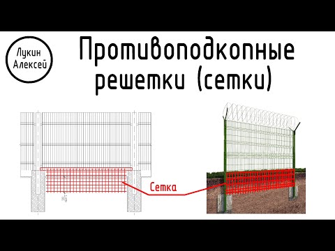 Видео: Противоподкопные решетки (сетки) / Антиподкопные мероприятия / Мои проекты