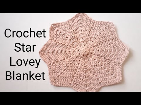 Видео: Вязаное крючком одеяло "Любовная звезда", вязаное крючком одеяло "Звезда" с 8-конечным узором, вя...