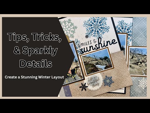 Видео: Снежинки, маски и советы по сохранению заголовков | Зимний скрапбукинг | Набор для мастер-класса ...