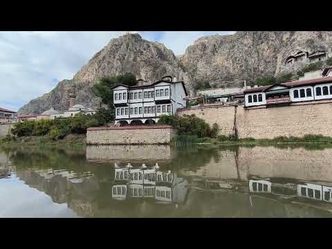 Видео: Турция, Амасья. На катере по реке Ешильырмак