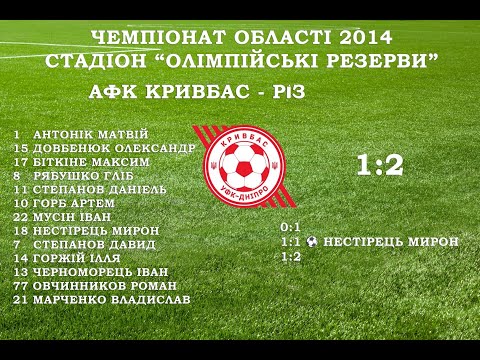 Видео: Чемпіонат області 2014 АФК-Кривбас - Академія РіЗ  2 тайм