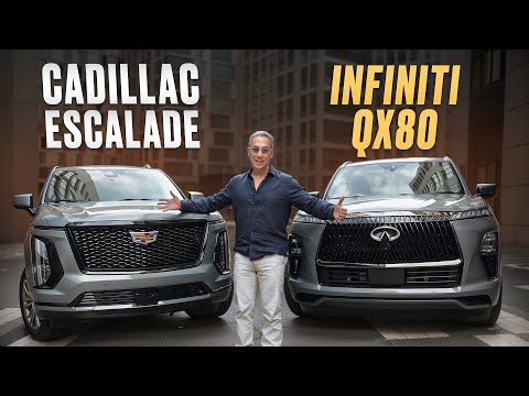 Видео: Битва титанов: надежная Япония или Американская классика/ Infiniti QX 2025 и Cadillac Escalade 2025?
