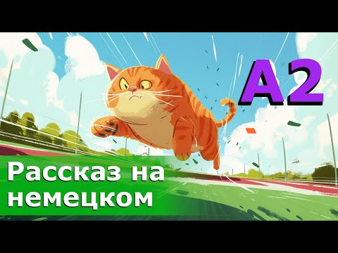 Видео: Немецкий язык на слух для начинающих (A2) | Рассказ: Гонка домашних питомцев