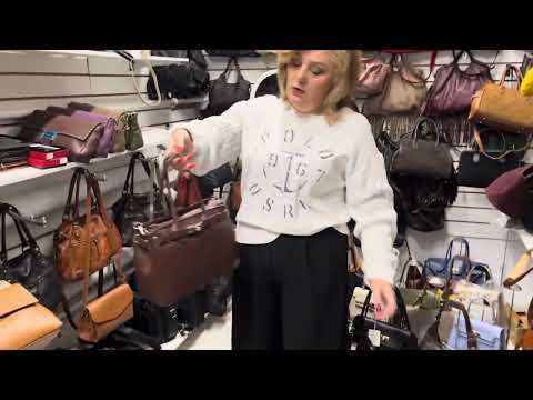 Видео: Итальянские сумки. Натуральная кожа.