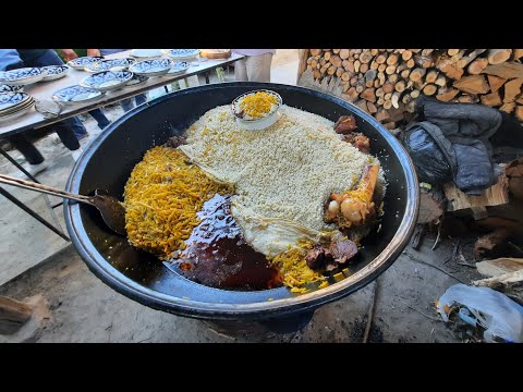 Видео: Самаркандский свадебный утренний плов | Самаркандская свадьва