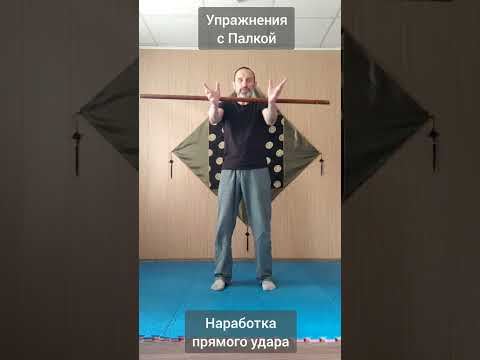 Видео: Упражнения с палкой. Наработка прямого удара / Stick exercises. (Виктор Лактионов)