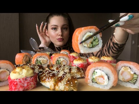 Видео: • MUKBANG • ОГРОМНЫЕ РОЛЛЫ 🍣 • МИДИИ 🤤 • SEAFOOD 🍤 • MUSSELS • ROLLS ❤️ БЬЁТ МУЖ?😳