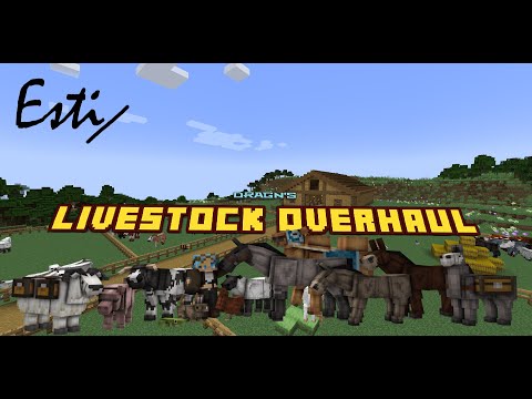 Видео: Обзор мода DragN's Livestochk Overhaul//1.20.1//forge// Новый мод на животных
