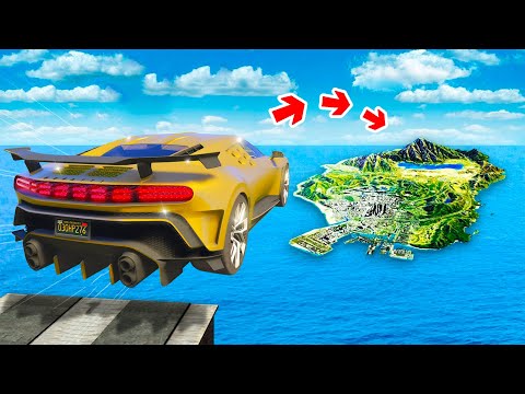 Видео: СМОЖЕТ ЛИ ЗОЛОТАЯ БУГАТТИ ПЕРЕЛЕТЕТЬ ВСЮ КАРТУ В ГТА 5 ? - ЭКСПЕРИМЕНТ В GTA 5