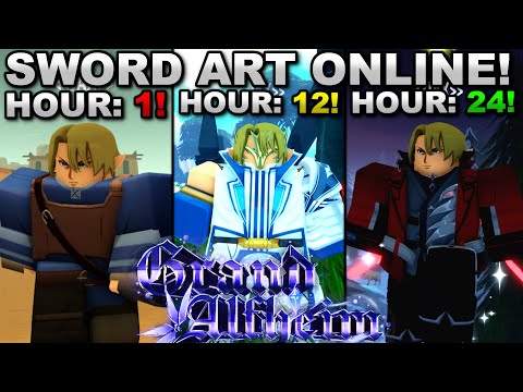 Видео: Провел 24 часа в Sword Art Online в Roblox Grand Alfheim... Вот что произошло!