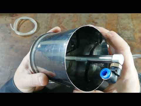 Видео: Впускной пневмоклапан для горелки бабингтона на отработанном масле.