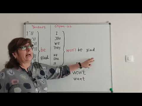 Видео: Английский  для начинающих.To be в будущем."Я буду..."