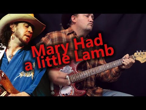 Видео: Играем главный рифф Mary had a little lamb - SRV! Разбор с табулатурами!