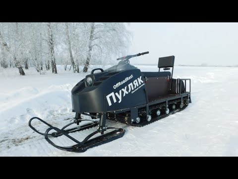 Видео: Опытный снегоход ПУХЛЯК: краткий обзор. Часть 1.