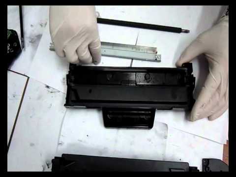Видео: Заправка картриджа Samsung D104S/3200/1660/1665/1860/1865/3205