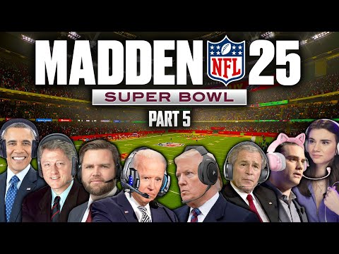 Видео: Президенты США играют в Madden 25 — СПЕЦИАЛЬНЫЙ ВЫПУСК К СУПЕРБОУЛУ (Часть 5)