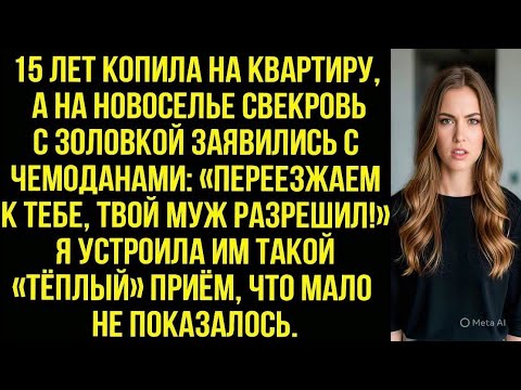 Видео: 15 лет копила на квартиру, а на новоселье свекровь с золовкой: «Переезжаем к тебе, твой муж разрешил