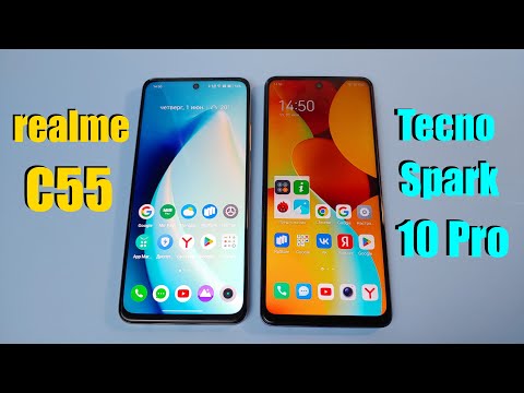Видео: REALME C55 vs TECNO SPARK 10 PRO ЖИВОЕ СРАВНЕНИЕ