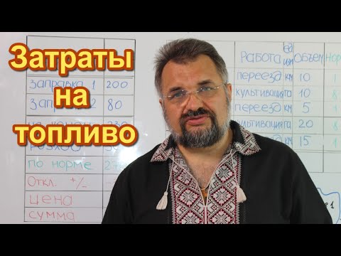 Видео: Затраты на топливо