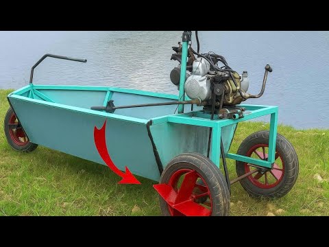 Видео: Ваш велосипед проедет по любой местности и воде, если вы сделаете это! Самодельный амфибийный велоси