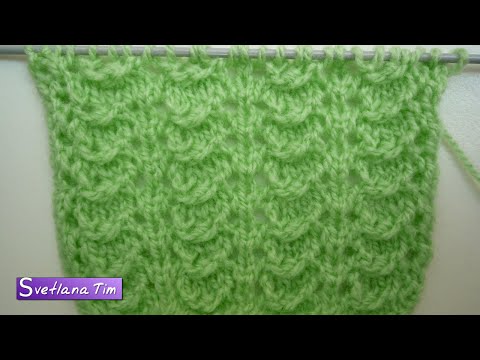 Видео: АЖУРНЫЙ ЛЕГКИЙ ВЕСЕННИЙ УЗОР СПИЦАМИ "Amanda" - Вяжется очень просто и легко № 223