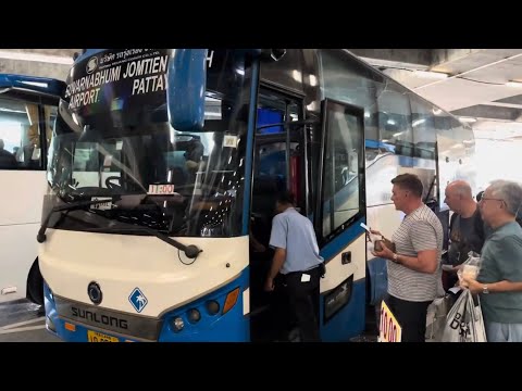 Видео: Как добраться из аэропорта Бангкока до Паттайи на автобусе за 143 бата. Тайланд. Октябрь 2024.