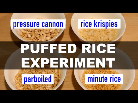 Видео: Домашний воздушный рис/зерно с горячей солью (метод Мурмура)