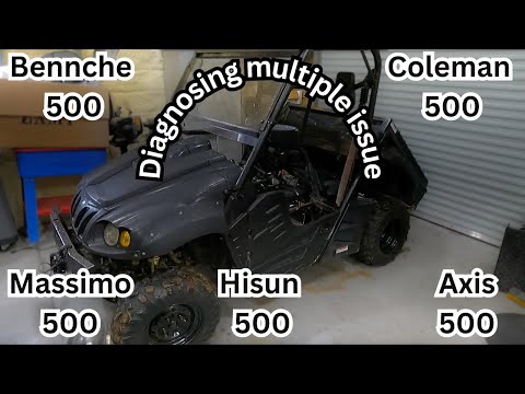 Видео: Bennche 500, детонация и дымление двигателя, часть №1