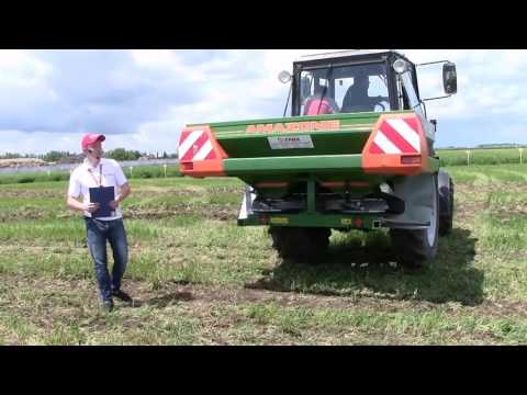 Видео: Распределитель минеральных удобрений AMAZONE ZA-M в работе, презентация ГК "ТРИА"