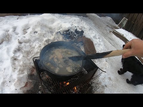 Видео: Рыбацкая уха, проводили сына, да как Лёша нас спасал