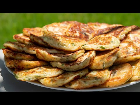 Видео: Просто натрите Кабачок и добавьте Кефир! / Вкуснющие кабачковые оладьи