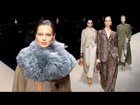 Видео: Giorgio Armani мода в Милане Осень Зима 2025/2026 | Одежда и аксессуары