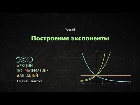 Видео: Урок 98. Построение экспоненты