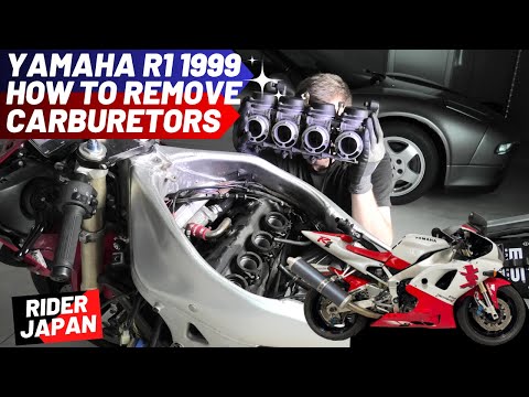 Видео: Как снять карбюраторы с Yamaha R1 4XV
