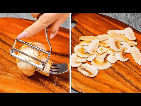 Видео: 🍄 ПРОСТЫЕ КУХОННЫЕ ХИТРОСТИ ДЛЯ ЛЕГКОГО ОЧИЩЕНИЯ И НАРЕЗКИ