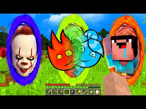 Видео: ВЫБЕРИ ПРАВИЛЬНЫЙ ПОРТАЛ КЛОУН ПЕННИВАЙЗ НУБ ОГОНЬ И ВОДА МОРОЖЕНЩИК  ЛОВУШКИ ИСПЫТАНИЯ МАЙНКРАФТ