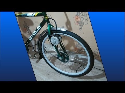 Видео: Электро-велосипед MY1016 мотор на переднее колесо