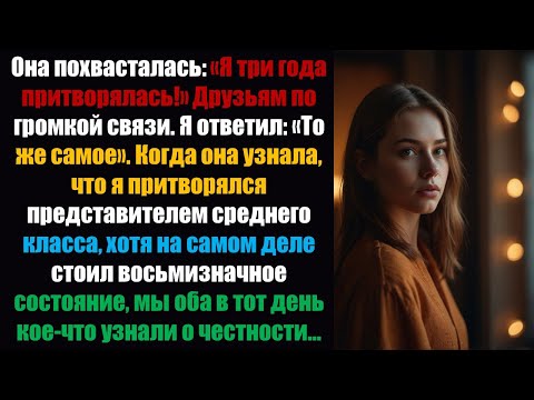 Видео: Она похвасталась: «Я притворялась три года!» Друзьям по громкой связи.
