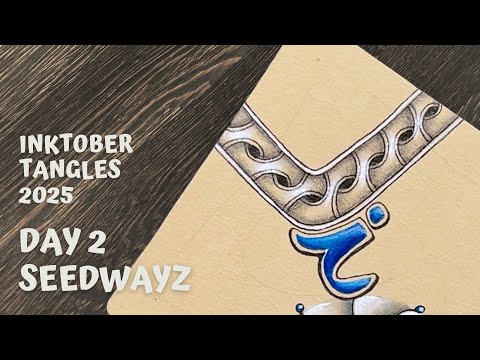 Видео: Inktober Tangles 2025 - День 2 - Seedwayz