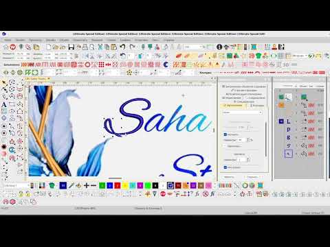 Видео: Делаем дизайн в Wilcom 4.2 с функцией смешения цветов / Wilcom 4.2 with Color Blending Feature