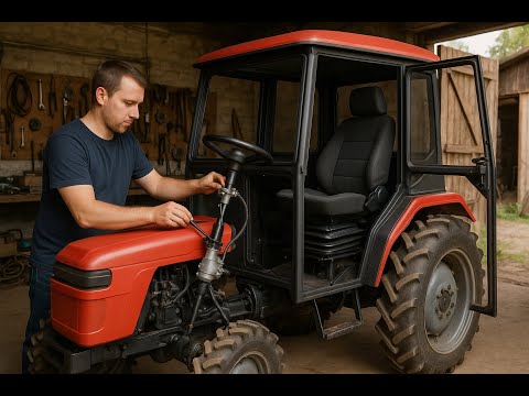 Видео: Пневмосидіння Grammer та ЕУР Renault на трактор DW 244 B(Шифенг 244).