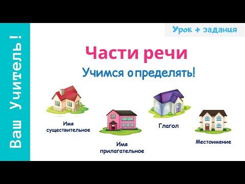 Видео: Части речи в русском языке. Как определить часть речи?