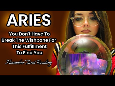 Видео: ОВЕН ♈️ Вам не нужно ломать кость желания, чтобы оно вас нашло 💥🍂 | Гадание на Таро на ноябрь