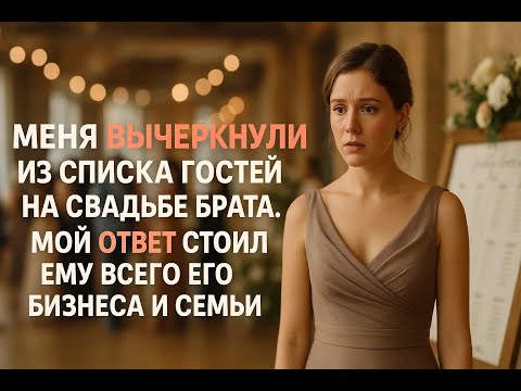 Видео: На свадьбе брата мне не нашлось места за столом, и тогда я решила забрать у него абсолютно все