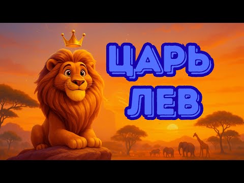 Видео: Могучий лев в саванне — весёлая песенка для детей про царя зверей! 🦁👑