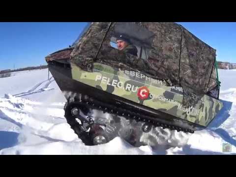 Видео: Катаемся на Пельце Мини 3 по глубокому снегу