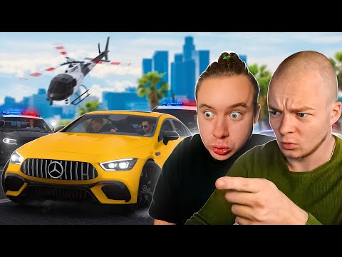 Видео: 🚔 ПОГОНЯ за ЮТУБЕРОМ! БРУЛЁВ и LIGHTJOKER угоняют от ПОЛИЦИИ!