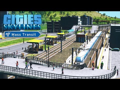 Видео: Cities Skylines Mass Transit - Вокзальная площадь! #30